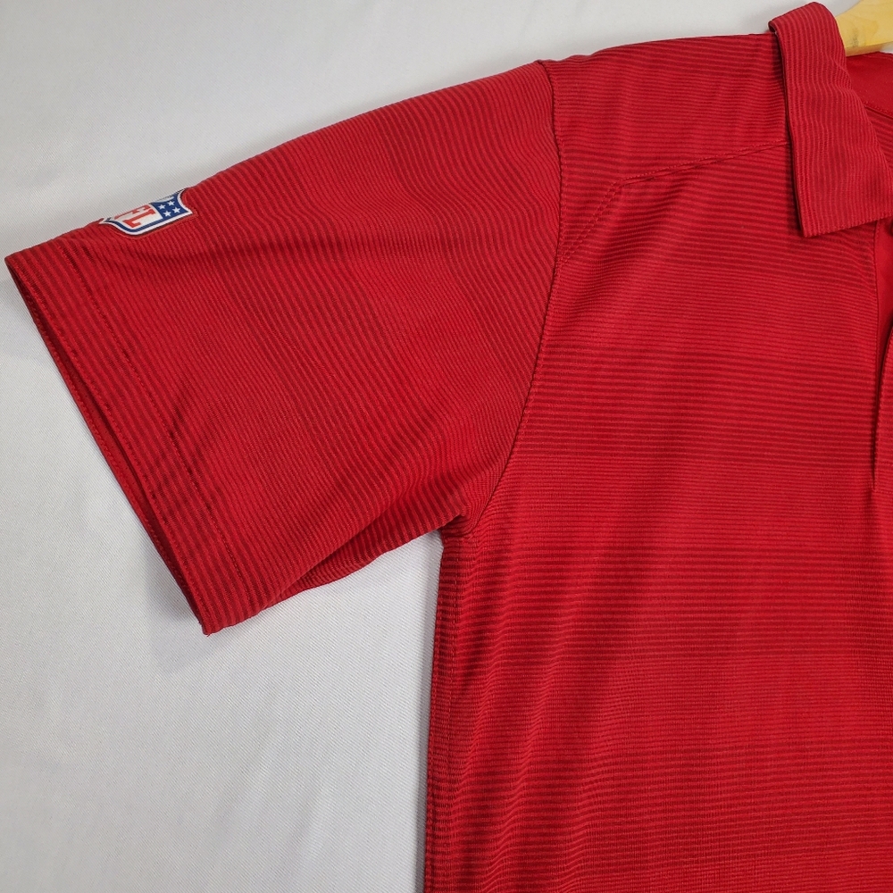 Tampa Bay Buccaneers Red NFL Men's Nike Dri-Fit Short Sleeve Polo Size Medium - Picture 4 of 15